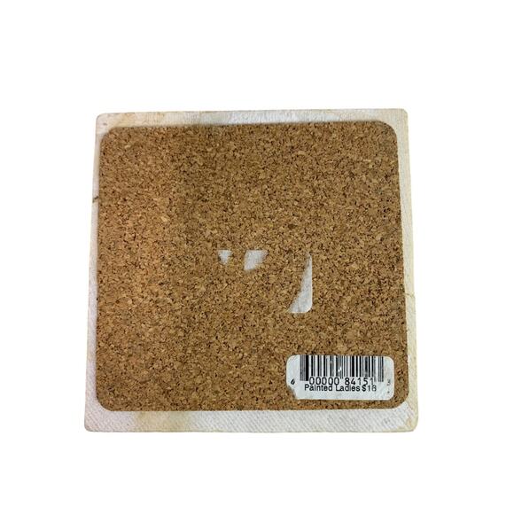 San Francisco Tile Cork Backed Souvenir Drink Coaster 4 Inch - Picture 4 of 6